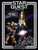 Star Quest Universal Rules role-playing game PDF cover featuring a space fantasy scene with a warrior, robot, and spaceship against a starry background, designed for fast-paced play by New Dimension Games.