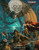 A fantasy PDF book cover of Journeys to the West, featuring a female warrior and companions navigating a dark sea with a dragon-like creature, set in a mystical ocean with a full moon, under a 12-inch x 18-inch size.