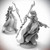 Starfinder Masterclass Miniatures: Necrovite, 32mm scaled high-quality plastic figurine with scenic base. Skeletal character in robe, holding a gun and staff, on a detailed 32mm scale.