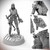 Starfinder Masterclass Miniature: Ferani Nadaz, 32mm scaled figure with high-quality plastic construction on a scenic base. Includes detailed design elements of armor and weaponry from the Starfinder brand.