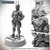 Starfinder Masterclass Miniatures: Lashunta Envoy, 32mm scaled high-quality plastic miniature with scenic base, featuring intricate details and armor design in a gray finish, from the popular science fiction setting Starfinder by Paizo.