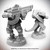Starfinder Masterclass Miniatures, 32mm scaled, featuring 32mm Vesk Free Captain in high-quality plastic with gray color and scenic base, produced by Starfinder brand, showcasing detailed design and posing.