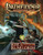Pathfinder Adventure Path: Rise of the Runelords Anniversary Edition (PFRPG) PDF shows a heroic fighter and sorcerer fighting against an evil wizard who wears a green robe and wields a burning glaive; the scene takes place in a dungeon room in front of a mysterious rune-carved archway.