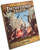 Pathfinder Pawns: Mummy's Mask Adventure Path Pawn Collection PDF product image shows the thick folder of pawns, featuring an image of a sword-wielding hero facing off against a pair of half-human, half-scorpion monsters before a rock wall of looming statues.