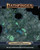 An image of the Pathfinder Flip-Mat: Crossroads Cavern with the Pathfinder logo on top, the product name on the bottom, and a glimpse of one of the included maps in the center.