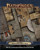 An image of the Pathfinder Flip-Mat: Workshops Multi-Pack with the Pathfinder logo on top, the product name on the bottom, and a four slice glimpse of each included map in the center.