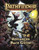 Pathfinder Roleplaying Game: Advanced Race Guide (OGL) Hardcover shows four adventurers—an elf rogue, a tengu oracle, a dwarf ranger entering a reptilian kobold-filled cavern in a misty forest.