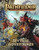 Pathfinder Roleplaying Game: Mythic Adventures (OGL) Hardcover; product image depicts powerful and heroic adventurers attacking an immense dragon in a rugged badland on a cloudy day.