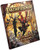 Pathfinder Roleplaying Game: Ultimate Intrigue (PFRPG) Hardcover product image shows an action scene of a knife-wielding elf rogue and a human vigilante with a red cloak leaping down from a chandelier into a crowded masked ballroom gala.