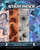 Starfinder Flip-Mat: Planetary Terrain Multi-Pack. Cover depicts a juxtaposition of the four included maps, a winter forest, a red desert, a cratered lunar surface, and a brilliant blue and purple gas giant.