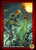 Pathfinder Spell Cards: Rage of Elements card back depicting the cover art from the book. The iconic kineticist, a young woman from Tian Xia, stands atop a pillar of green crystal wielding a gout of flame as a skeletal T-rex and several undead creatures threaten her.