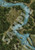 Pathfinder Flip-Mat: Bigger Forest sample map depicts a thriving forest bordering both sides of a windind river