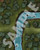 Pathfinder Flip-Mat Classics: River Crossing PDF sample image shows a forest path interrupted by a curving river with a dubious-looking fallen tree offering a risky method of crossing the water.