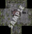 Pathfinder Map Pack: Evil Ruins PDF sample image of the tiles connected into one large ruins with crumbling walls, rubble, and an altar at the center