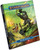 Starfinder Near Space Hardcover product image shows a fight taking place in a war-torn battlefield with a green misty background, with a human woman firing two laser guns at an unseen foe while in the foreground a reptilian humanoid rips a missile launcher off the back of a big green robot. 