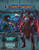 Starfinder Adventure Path #42: Whispers of the Eclipse (Horizons of the Vast 3 of 6) PDF; Horizons of the Vast Adventure Path; By Kate Baker; cover depicts a winged, bat-like woman with augmentations all over her body standing in front of a scene of adventurers battling mutated, dinosaur-like creatures