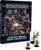 Starfinder Core Rulebook Pawn Collection; the product cover depicts a sampling of the futuristic adventurer found within, including an insectile shirren, a rat-like ysoki, a green-skinned lashunta, and a human, all in futuristic armor and weilding high-tech weapons or magical equipment; beside the box is a sampling of the pawns, small cardboard figurines with detailed science-fantasy art held upright by plastic stands, some representing small creatures and other larger foes, with the pawns sized to match