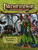 Pathfinder Adventure Path #54: The Empty Throne (Jade Regent 6 of 6) PDF, by Neil Spicer. This cover depicts a woman in ceremonial robes in front of a scene of heroes fighting a long-necked monster.