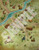 Pathfinder Chronicles: Kingmaker Poster Map Folio PDF, containing six huge, 4-panel maps, depicting Varnhold village, Pitax city, and Stolen Lands landscapes, used for an epic campaign.
