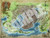 Pathfinder Campaign Setting: Carrion Crown Poster Map Folio PDF, an 8-panel Ustalav map with 4 gothic city maps, featuring detailed illustrations of Ardis, Caliphas, Karcau, and Lepidstadt in a vintage-style design, for the Trail of Terror campaign.