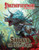 Pathfinder Companion: Sargava, the Lost Colony PDF cover features a silver-horned creature and a warrior amidst ancient ruins and lush jungle, showcasing an Edge of the Empire RPG adventure in this tropical setting.
