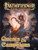 Pathfinder Player Companion: Quests & Campaigns PDF cover features a woman in white surrounded by stone faces and flames, with gold and red text highlighting quest and campaign tools for Pathfinder character creation.