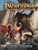 Pathfinder Player Companion: Mythic Origins. A holy warrior faces off against a minotaur in crumbling ruins with tall marble pillars both standing and collapsed.