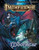 Pathfinder Module: The Moonscar cover shows a demonic woman riding atop a blue winged monster with large fangs as they attack a heroic barbarian in a strange dark landscape.