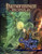 Pathfinder Module: Cradle of Night cover shows a heroic cleric holding up her glowing holy symbol against a ghostly horse an horse rider that are attacking her inside of a spooky crypt.