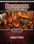 Pathfinder Adventure Card Guild Adventure 1-1 Herald's Chosen PDF, a female warrior with white hair, confronts a demonic creature amidst flames, set against a backdrop of branding and text elements, featuring Pathfinder Adventure Card Game.