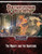 A Pathfinder Adventure Card Game box cover featuring "The Mighty and the Righteous", with a fantasy scene of a burning building and a character wielding a glowing sword, on a dark red background.