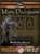 5E Mini-Dungeon #032: Howling Halls PDF cover, a dark stone crypt, featuring a ghostly figure in dark robes with purple flames, for 5th edition Adventures in a level 7 underground complex.
