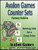 Avalon Games Counter Sets featuring 9 fantasy goblin characters, 54 1" square counters, 60 ½" square counters, and blue star background, for RPG and board game use by Avalon Games.