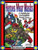Heroes Wear Masks PDF cover, compatible with Pathfinder Roleplaying Game, featuring colorful superheroes and monsters in a vibrant red, blue, and yellow border. 8.5 x 11 inches, full-color digital product. Pathfinder compatible adventures and superheroes.