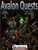 Avalon Quests PDF cover, a solo Pathfinder adventure featuring a battle scene with armored figures, Pathfinder logo, set in a dark fantasy world, suitable for solo role-playing games and Pathfinder enthusiasts, 8.5x11 inches.