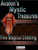 Avalon's Mystic Treasures Five Magical Clothing PDF featuring orange robe with black belt on a black background. Pathfinder game accessory with fantasy clothing designs, including magical items and adventure hooks.