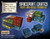 Spaceport Crates Print-and-Build Terrain Kit PDF by Dave Graffam Models, colorful crates on blue background, 28mm scale (15mm adaptable), multi-layered PDFs for 1:72 scale terrain, ideal for tabletop gaming, easy assembly with cardstock, glue, and hobby knife.