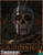 More Forgotten Feats PDF, a Pathfinder-compatible product, featuring a grim reaper skull with a sword, on a green background with cobwebs, brown and gray tones, 42 simple feats, feats illustrations