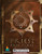 Brown leather-bound book cover features a star design, metal emblem, and 'The Priest Base Class PDF' text by Alex Abel, Pathfinder compatible, with intricate details and Flaming Crab Games logo.