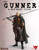 Gunner Base Class PDF cover, featuring a blonde-haired gunsman holding a sword and gun, wearing a green cloak with Pathfinder and Limited Edition Games logos, 8.5 x 11 inches.
