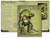 Nightfall Games creature data packet 001 - Ursa Carrien PDF, a six-page PDF with detailed character information on a green muscular SLA Industries creature, featuring sharp teeth and claws, with yellowed stats pages.