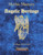 Pathfinder compatible Mythic Mastery - Angelic Heritage PDF cover, featuring gold angel illustration on a blue background, designed by Alex Riggs and Joshua Zaback, in a standard PDF format size.