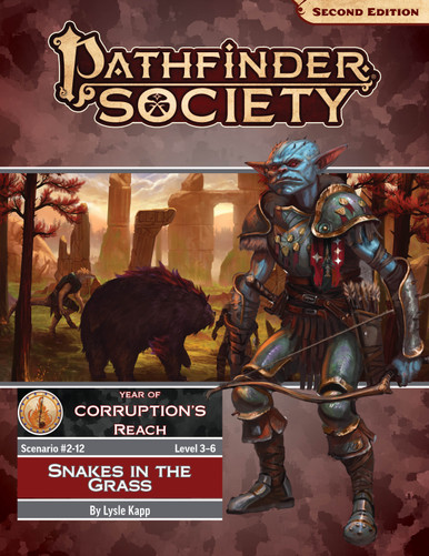 Asp Snake Pathfinder Pathfinder Society Scenario #2-12: Snakes in the Grass