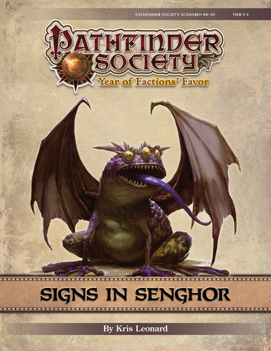 Sign Language Pathfinder Pathfinder Society Scenario #9-10: Signs in Senghor PDF