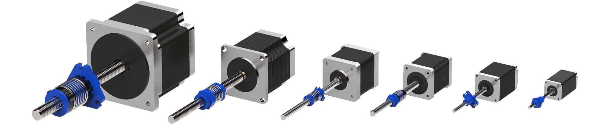 NEMA 8 External Lead Screw Stepper Motor