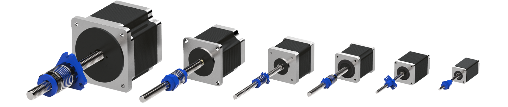 NEMA 34 External Lead Screw Stepper Motor