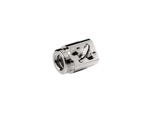 Stainless threaded inch ball screw nut with 0.631 in. diameter, 0.2 in. lead, and 1 circuit