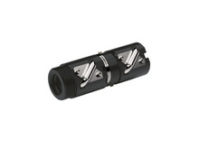 Alloy threaded inch ball screw nut with 0.631 in. diameter, 0.2 in. lead, and 2 circuits