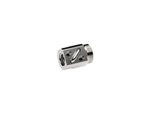 Stainless threaded inch ball screw nut with 0.375 in. diameter, 0.125 in. lead, and 1 circuit