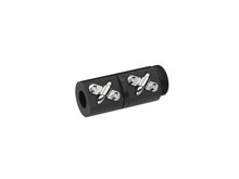 Alloy threaded inch ball screw nut with 0.375 in. diameter, 0.125 in. lead, and 2 circuits